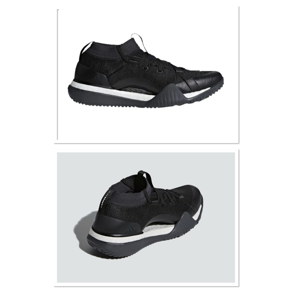 adidas Pureboost X TR Trainers Black White Pure Boost Athletic Sneakers Sz 7.5